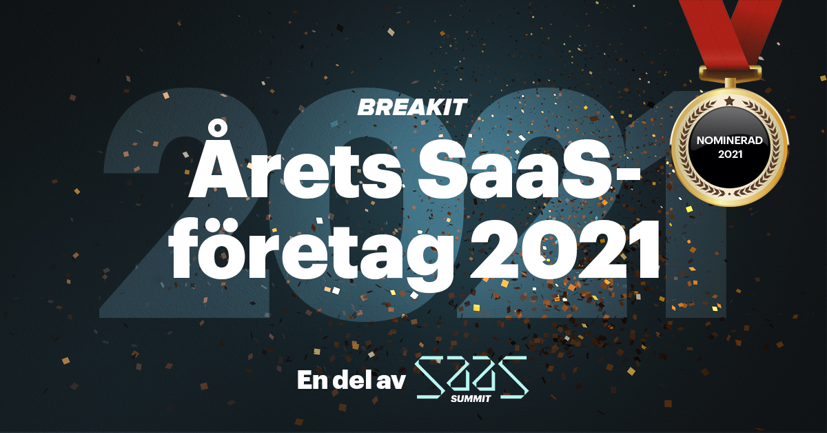 Nenda nominerad till årets SaaS-företag 2021