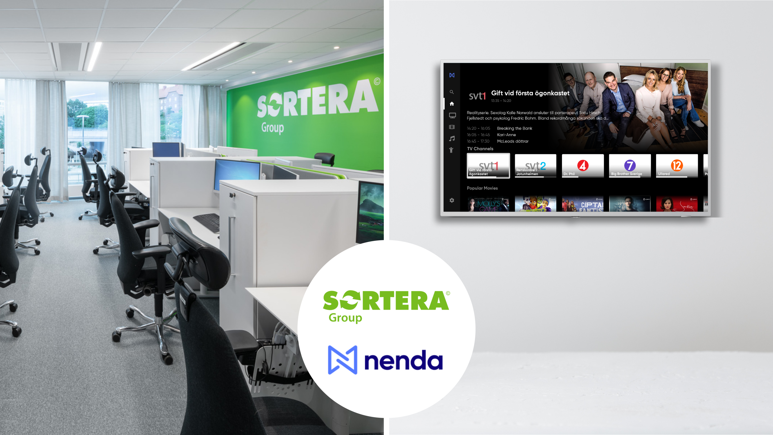 Sortera Group väljer molnbaserad underhållning för sina medarbetare